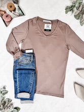 Load image into Gallery viewer, Larissa Long Sleeve Top - Mocha
