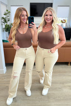 Load image into Gallery viewer, JUDY BLUE Selena High Rise Distressed 90's Straight Jeans in Bone
