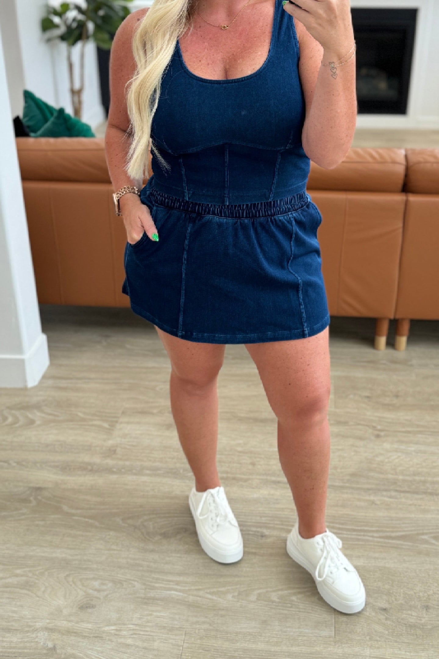 City Siren Skort in Denim