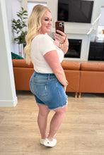 Load image into Gallery viewer, Kelsey Mid Rise Distressed Cutoff Shorts by Judy Blue
