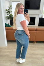 Load image into Gallery viewer, Sammy High Waist Distressed Crop Straight Leg Jeans by Judy Blue
