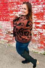 Load image into Gallery viewer, Taupe &amp; Sepia Leopard Print Color Block Cardigan
