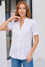 Load image into Gallery viewer, Perfectly Pretty White Button Up Blouse
