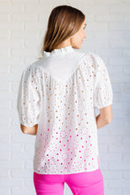 Load image into Gallery viewer, I&#39;ll Let You Know Eyelet Lace Blouse
