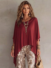 Load image into Gallery viewer, Free Spirit Oversized Batwing Sleeve Flowy Top (multiple color options)
