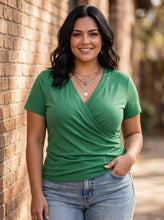 Load image into Gallery viewer, Always Flattering Surplice Top (multiple color options)
