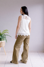 Load image into Gallery viewer, Spring Whispers Lace Top- White
