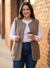 Load image into Gallery viewer, Layer Me Up Sherpa Vest (multiple color options)
