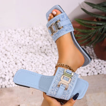 Load image into Gallery viewer, Harbor Luxe Buckle Slide Sandals (multiple color options)
