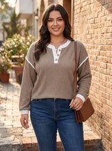 Load image into Gallery viewer, Cider Season Contrast Knit Top (multiple color options)
