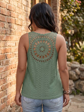 Load image into Gallery viewer, Boho Breeze Eyelet Tank (multiple color options)

