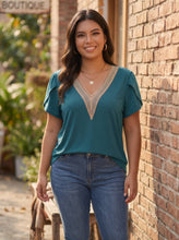 Load image into Gallery viewer, Lace &amp; Grace Petal Sleeve Top (multiple color options)
