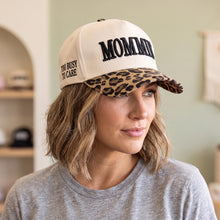 Load image into Gallery viewer, Mommin: Too Busy to Care Baseball Cap (2 color options)
