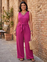 Load image into Gallery viewer, Forever Flattering Tie-Waist Jumpsuit (multiple color options)
