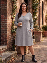 Load image into Gallery viewer, Crisp Mornings Ribbed Knit Dress (multiple color options)
