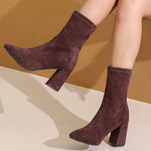 Load image into Gallery viewer, Fall in Line Suede Ankle Boots (multiple color options)
