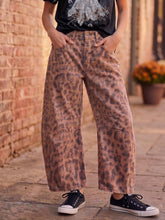 Load image into Gallery viewer, Wild About It Leopard Wide Leg Jeans

