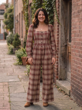 Load image into Gallery viewer, Plaid About You Wide-Leg Jumpsuit (multiple color options)

