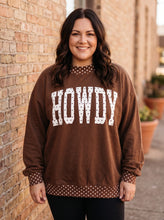 Load image into Gallery viewer, Howdy Honey Polka Dot Oversized Sweatshirt
