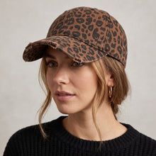 Load image into Gallery viewer, Wild Side Distressed Leopard Baseball Cap (multiple color options)
