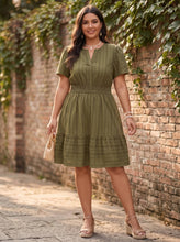 Load image into Gallery viewer, Graceful Moments Short Sleeve Smocked Waist Tiered Dress (multiple color options)
