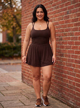 Load image into Gallery viewer, Weekend Getaway Ruched Romper (multiple color options)

