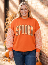 Load image into Gallery viewer, Spooky Season Gingham Sweatshirt
