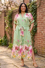 Load image into Gallery viewer, Wildflower Garden Border Midi Dress
