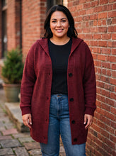Load image into Gallery viewer, Cozy Days Hooded Knit Cardigan (multiple color options)
