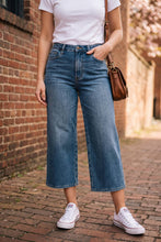 Load image into Gallery viewer, JUDY BLUE High Waist "Dottie" Wide Crop Md Quarry Fade Jeans
