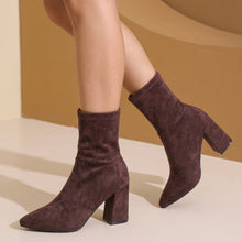 Load image into Gallery viewer, Fall in Line Suede Ankle Boots (multiple color options)
