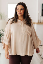 Load image into Gallery viewer, In Your Thoughts Oversized Dolman Sleeve Top in Champagne
