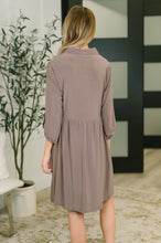 Load image into Gallery viewer, Inspire Collared Neck Dress in Mocha
