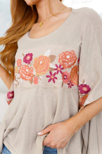 Load image into Gallery viewer, Isabel Embroidered Tunic in Mocha
