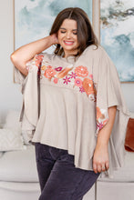 Load image into Gallery viewer, Isabel Embroidered Tunic in Mocha
