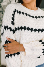 Load image into Gallery viewer, Ivy Lane Textured Sweater in White and Black

