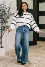 Load image into Gallery viewer, Ivy Lane Textured Sweater in White and Black
