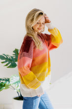 Load image into Gallery viewer, Lustrous Rose Colorblock Sweater
