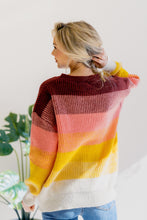 Load image into Gallery viewer, Lustrous Rose Colorblock Sweater
