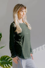 Load image into Gallery viewer, Olive Whisper Henley
