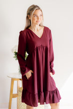 Load image into Gallery viewer, Burgundy Bliss Dress
