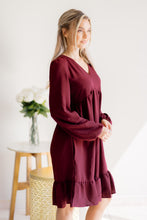 Load image into Gallery viewer, Burgundy Bliss Dress
