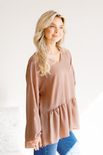Load image into Gallery viewer, Truffle Allure Peplum Top

