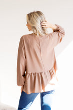 Load image into Gallery viewer, Truffle Allure Peplum Top
