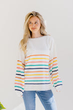 Load image into Gallery viewer, Rose Mist Stripe Sweater
