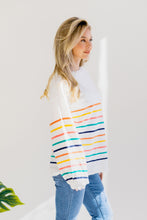Load image into Gallery viewer, Rose Mist Stripe Sweater
