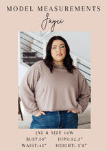 Load image into Gallery viewer, Lounge A Lot Cut Off Sweatshirt in Mocha
