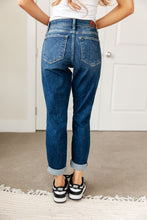 Load image into Gallery viewer, London Midrise Cuffed Boyfriend Jeans by Judy Blue
