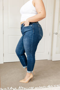 London Midrise Cuffed Boyfriend Jeans by Judy Blue