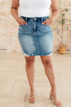 Load image into Gallery viewer, JUDY BLUE Carol High Rise Rigid Magic Denim Skirt
